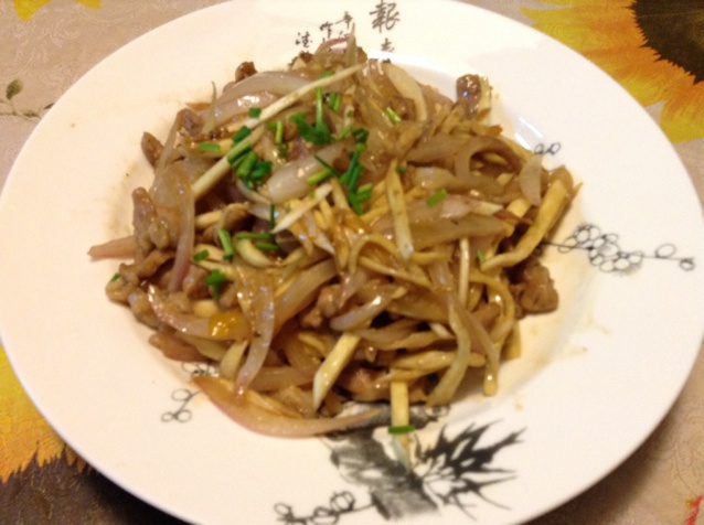 茭白肉丝