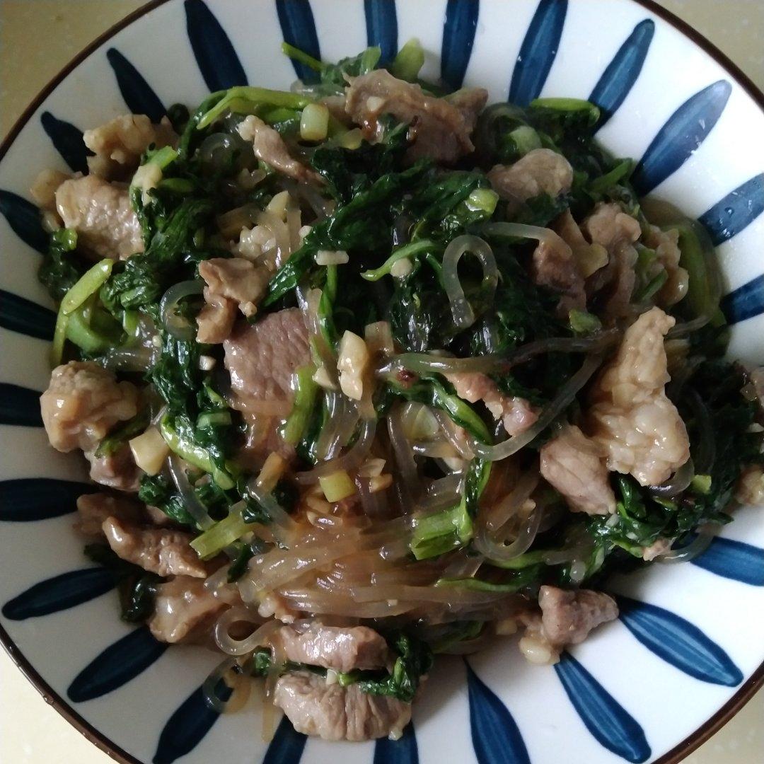 小白菜炒粉条