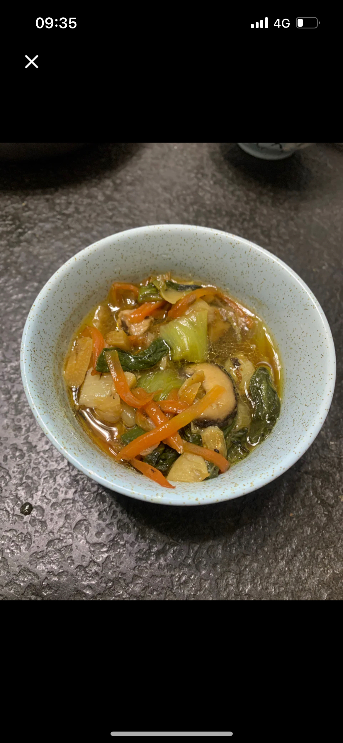 香菇油菜胡萝卜汤