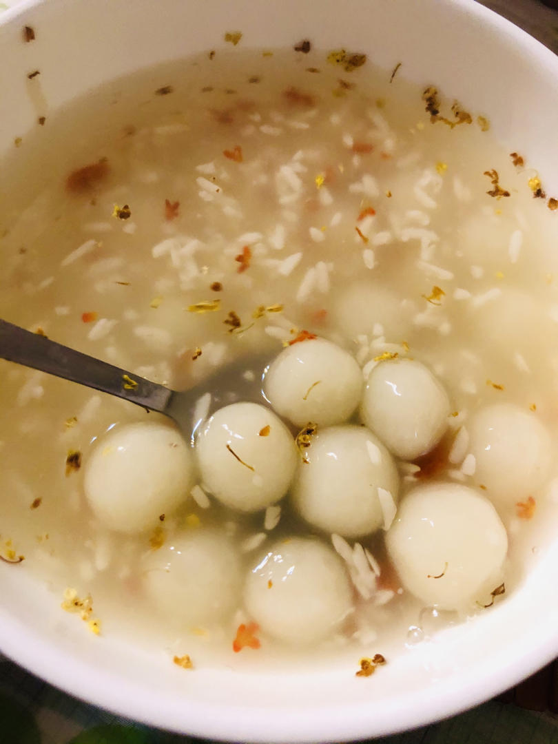 大楠小厨房做的桂花酒酿圆子