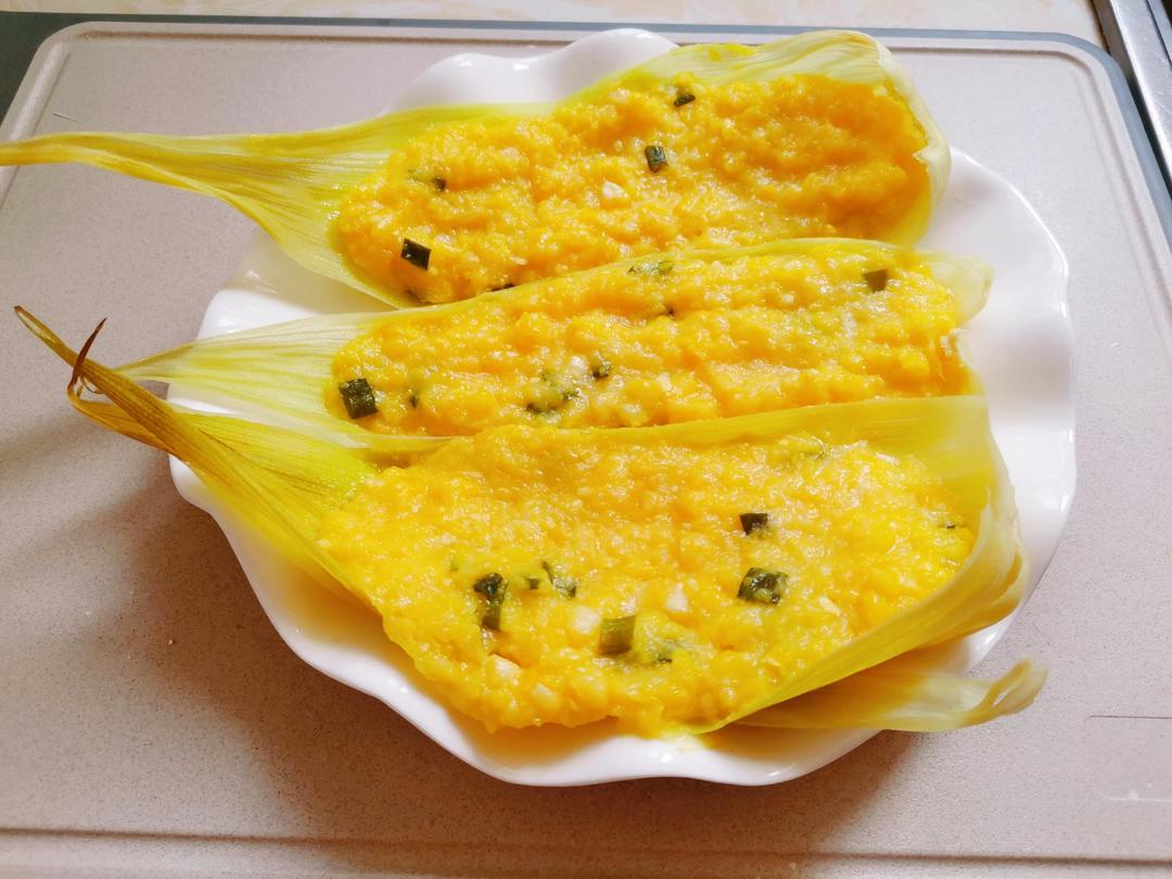 蒸鲜玉米饼