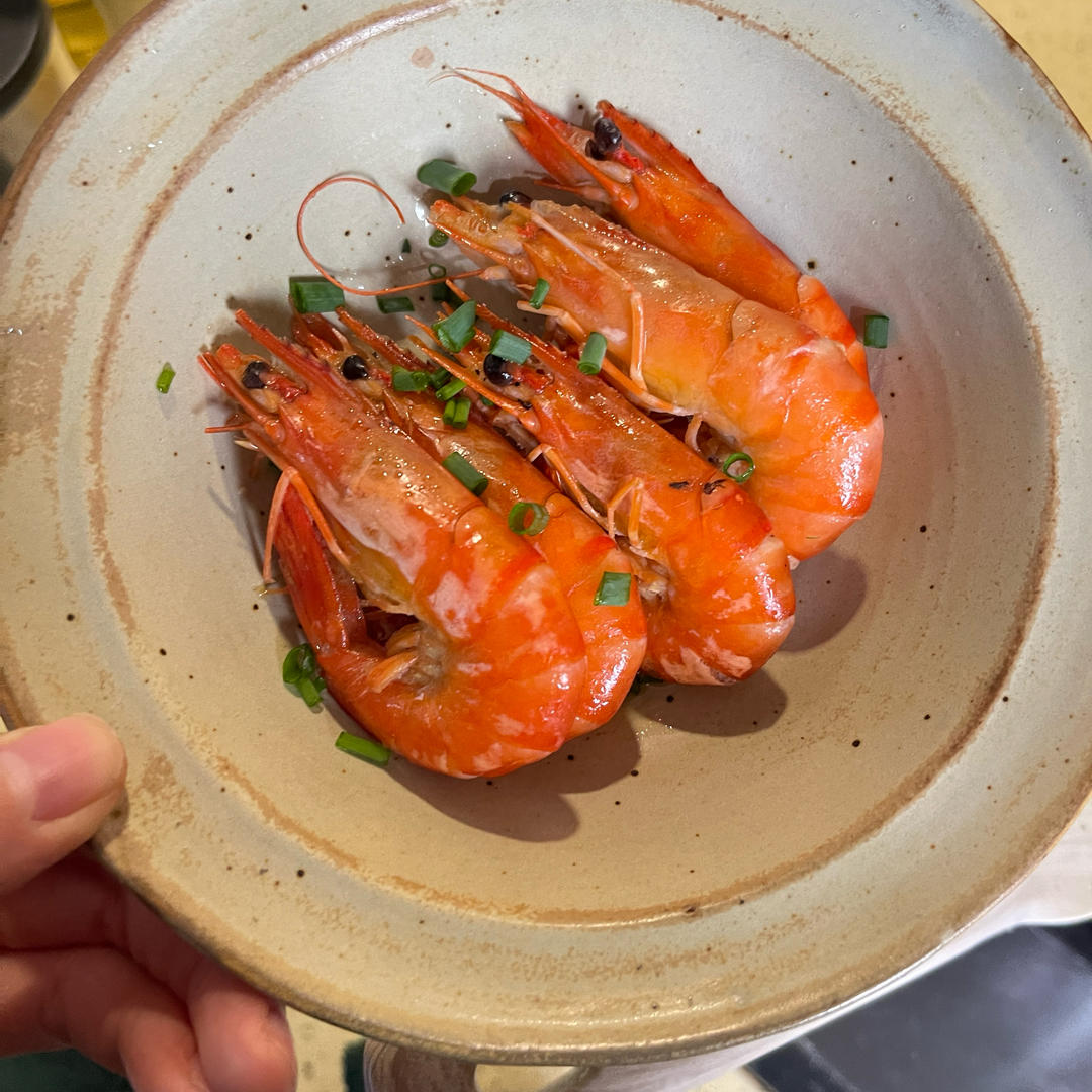 香煎黑虎虾