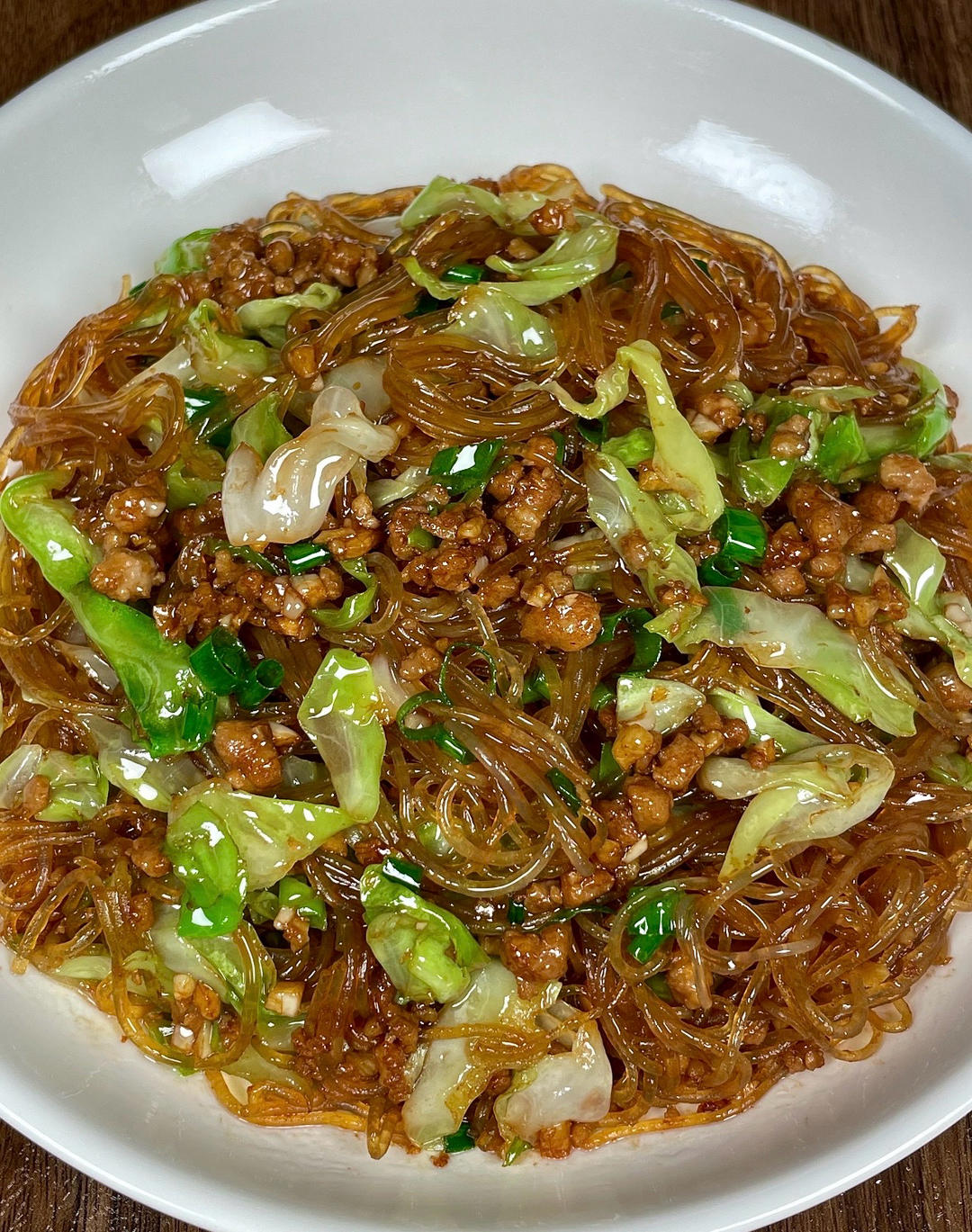 肉末粉丝炒菜