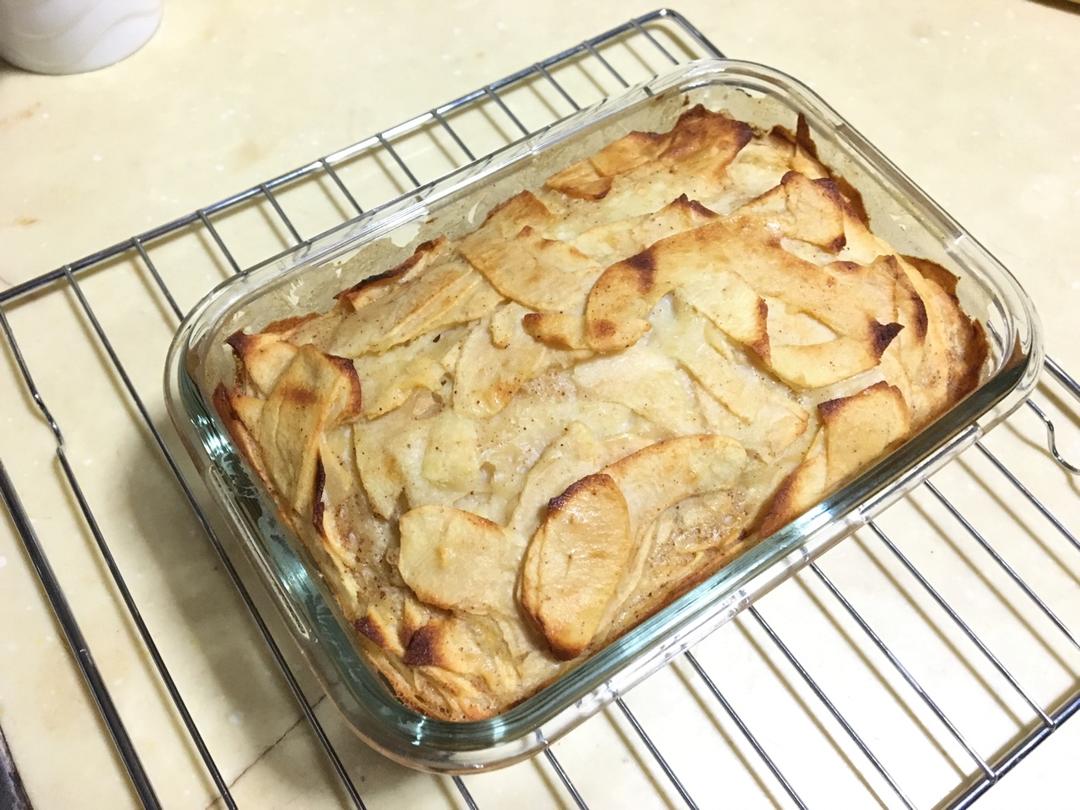 😭好吃到哭泣的苹果隐形蛋糕配焦糖奶油酱