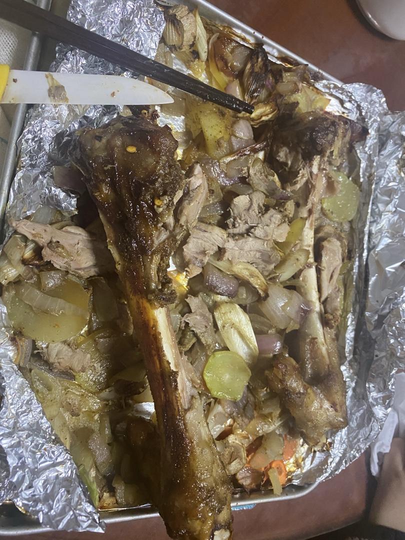 烤箱版烤羊羔腿