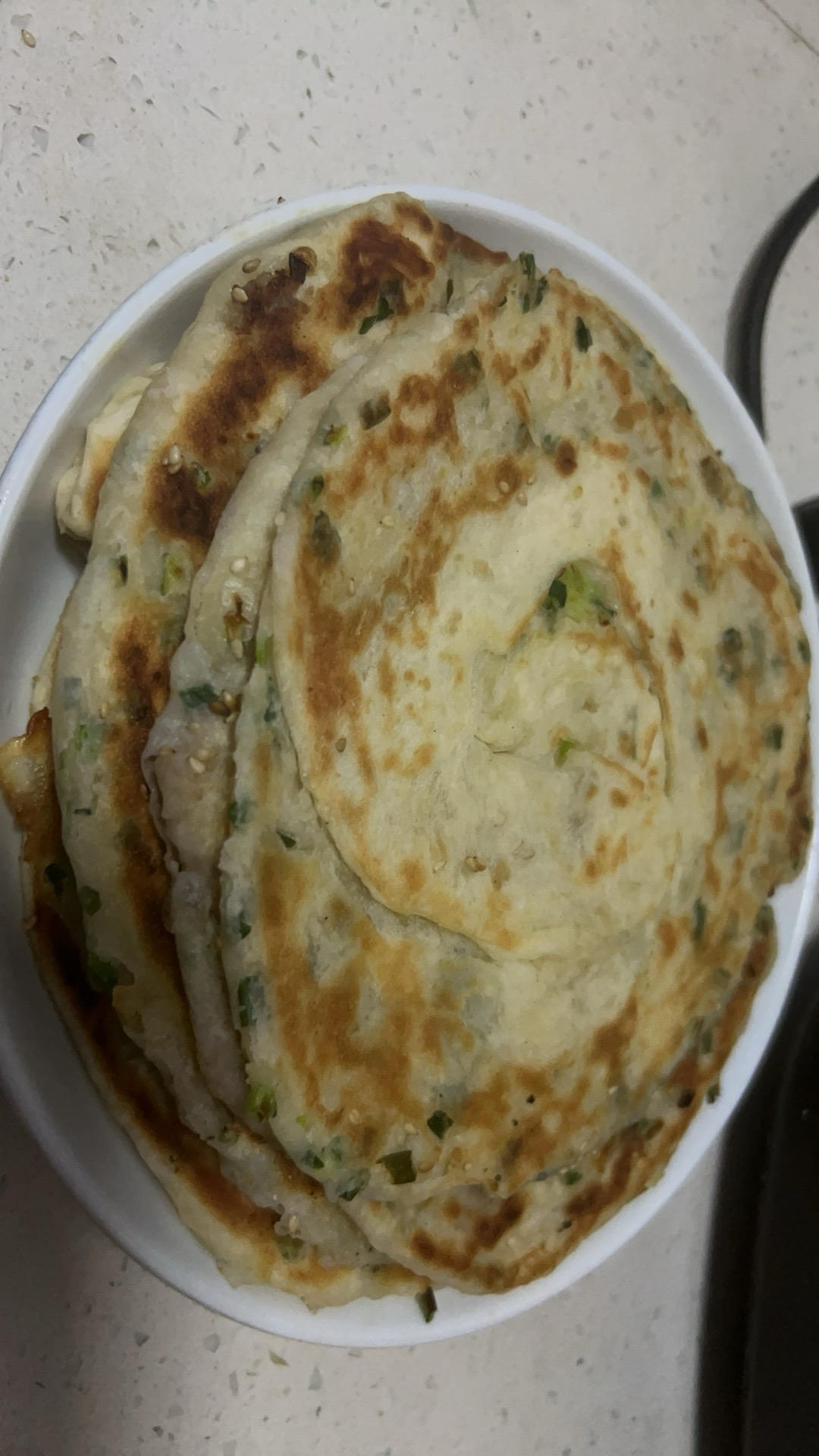 发面葱油饼