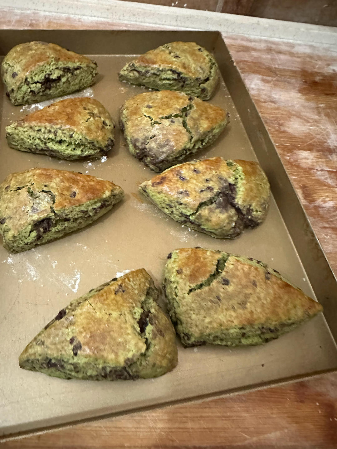 抹茶蜜豆司康饼