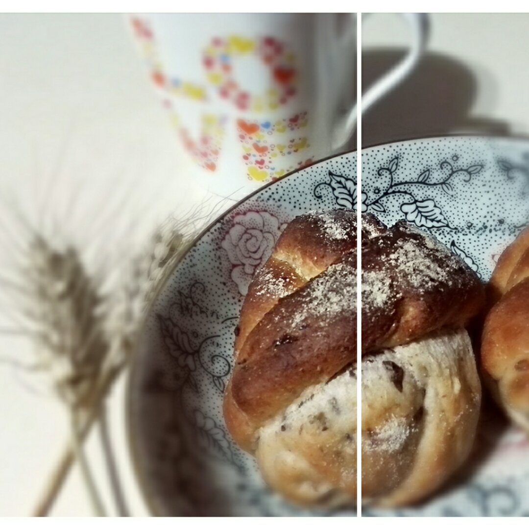 全麦牛奶蜜豆软欧