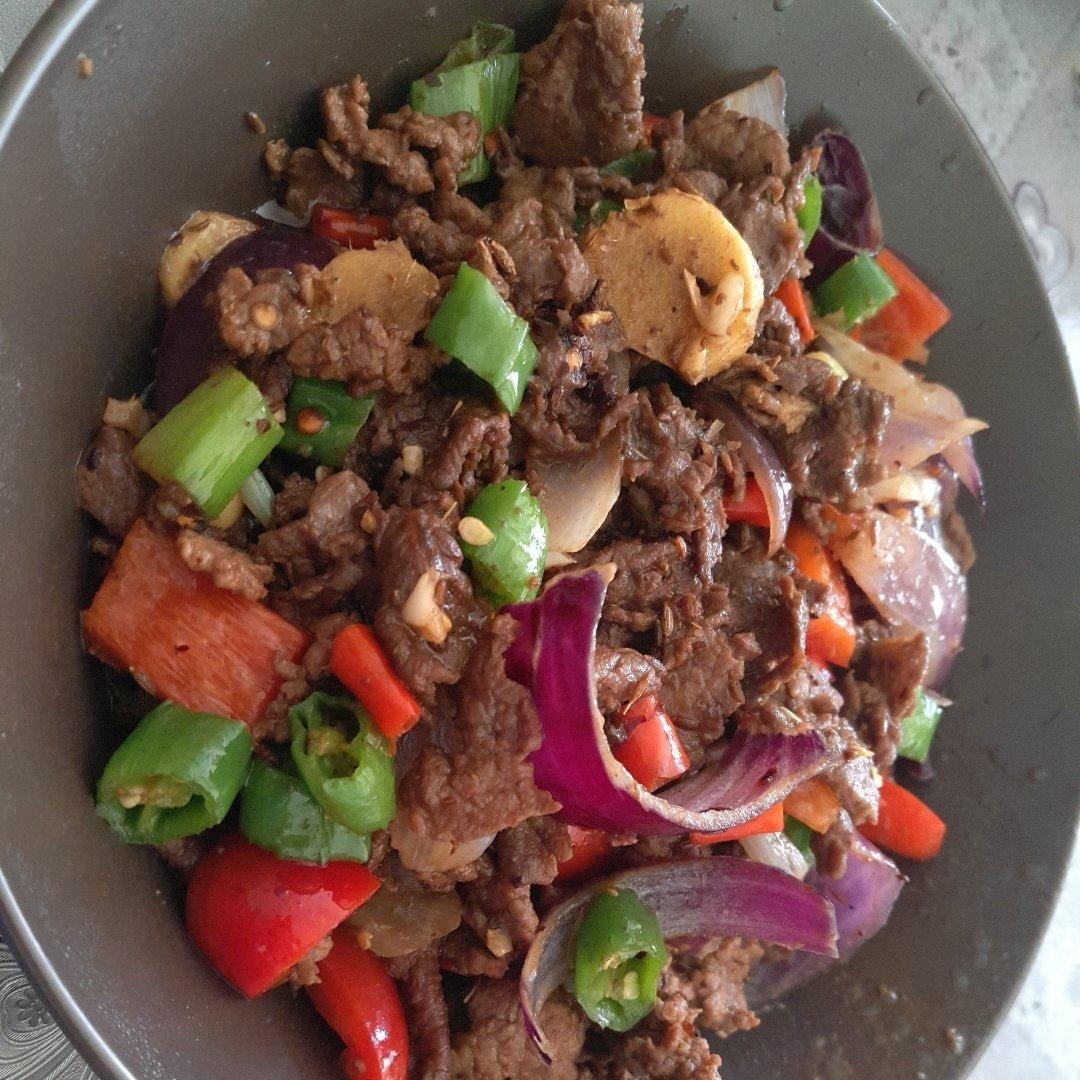 孜然牛肉粒
