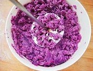 奶油紫薯泥的做法 步骤2