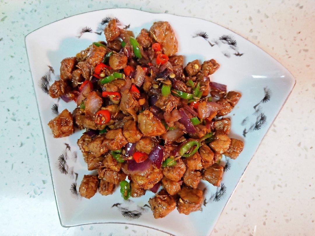孜然牛肉粒