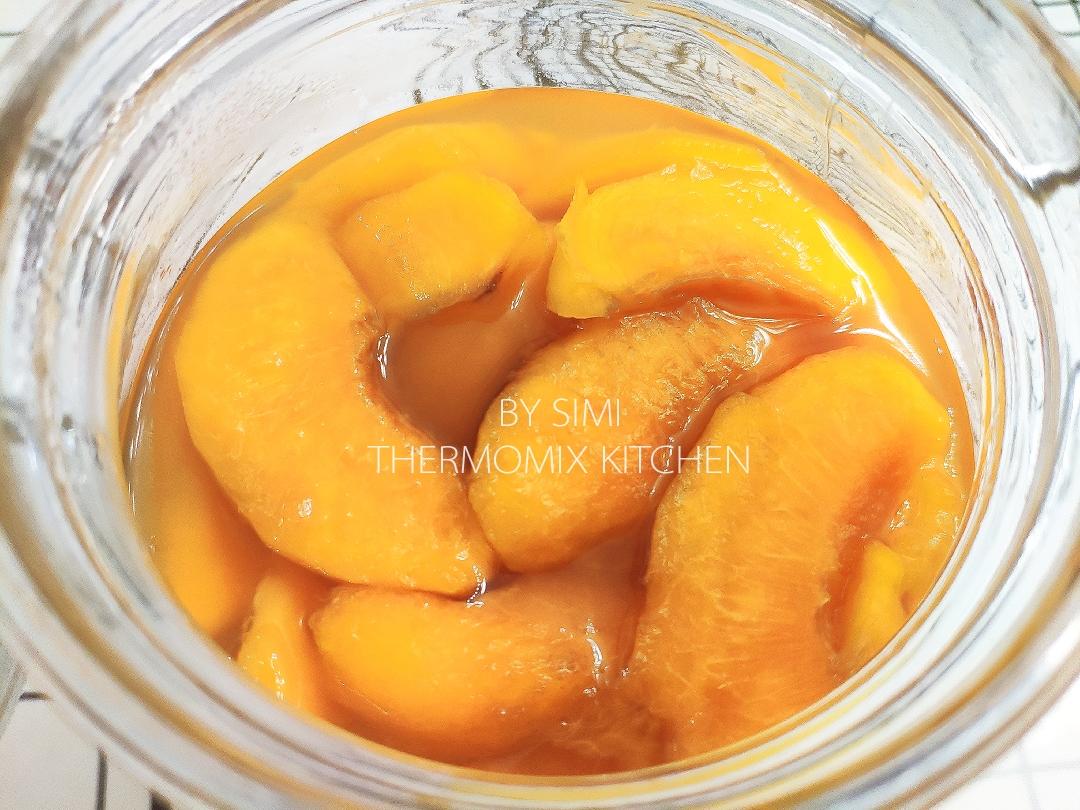 小时候的味道-冰糖黄桃罐头