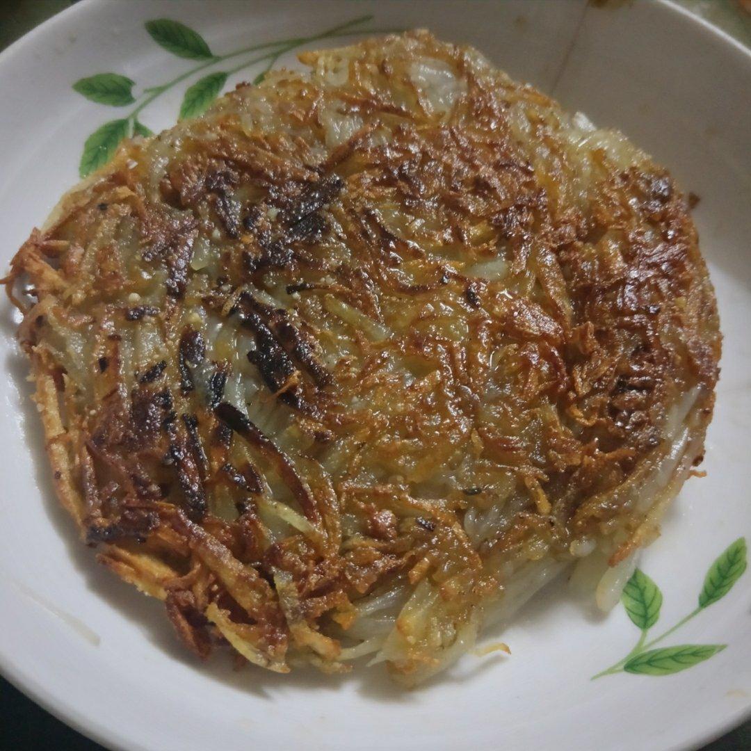 干煸土豆丝饼