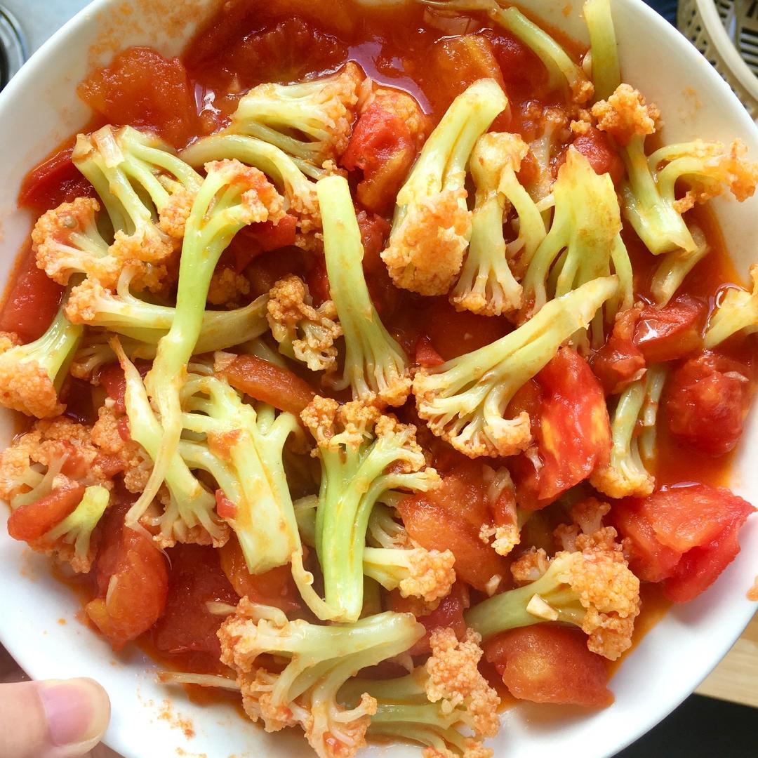 🍅炒有机花菜😘