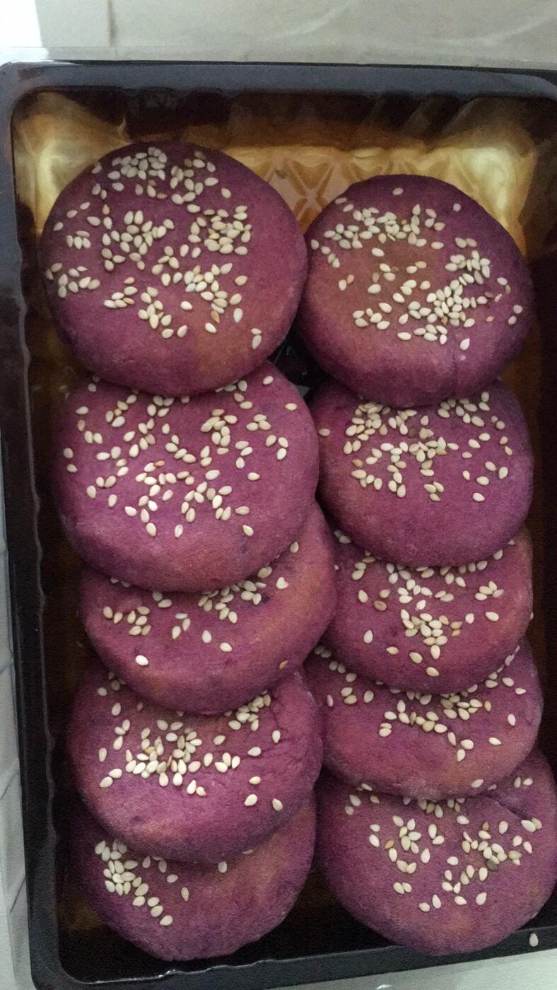 芝麻紫薯饼（烤箱版）的做法