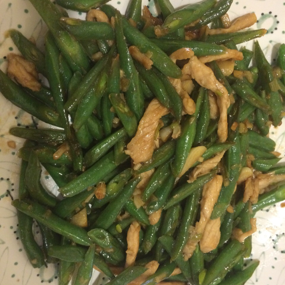 豆角炒肉
