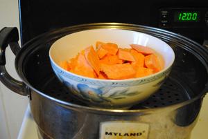 暖身薯圆红豆汤的做法 步骤2