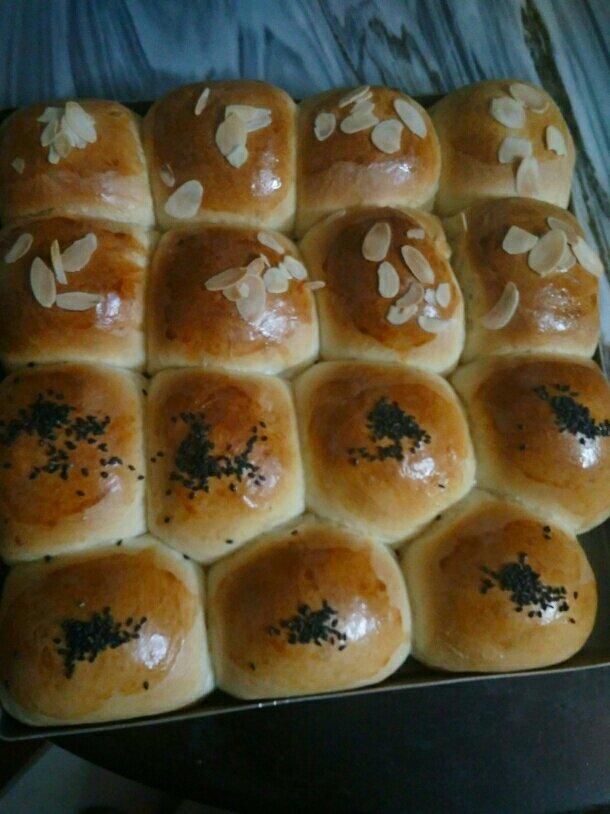 鲜奶油小餐包（一次发酵）