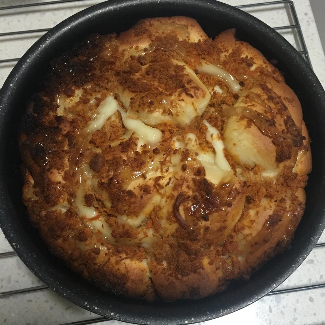 肉松手撕面包—超软会爆浆的面包哟