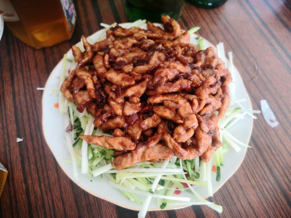 传统做法 京酱肉丝