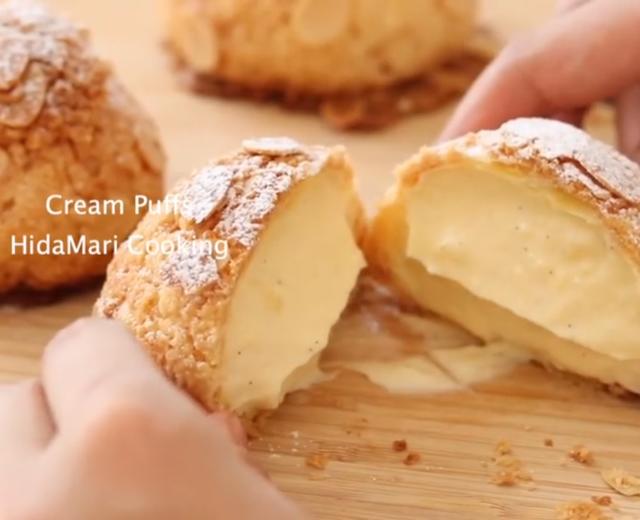 杏仁酥皮泡芙(少黄油版)的做法