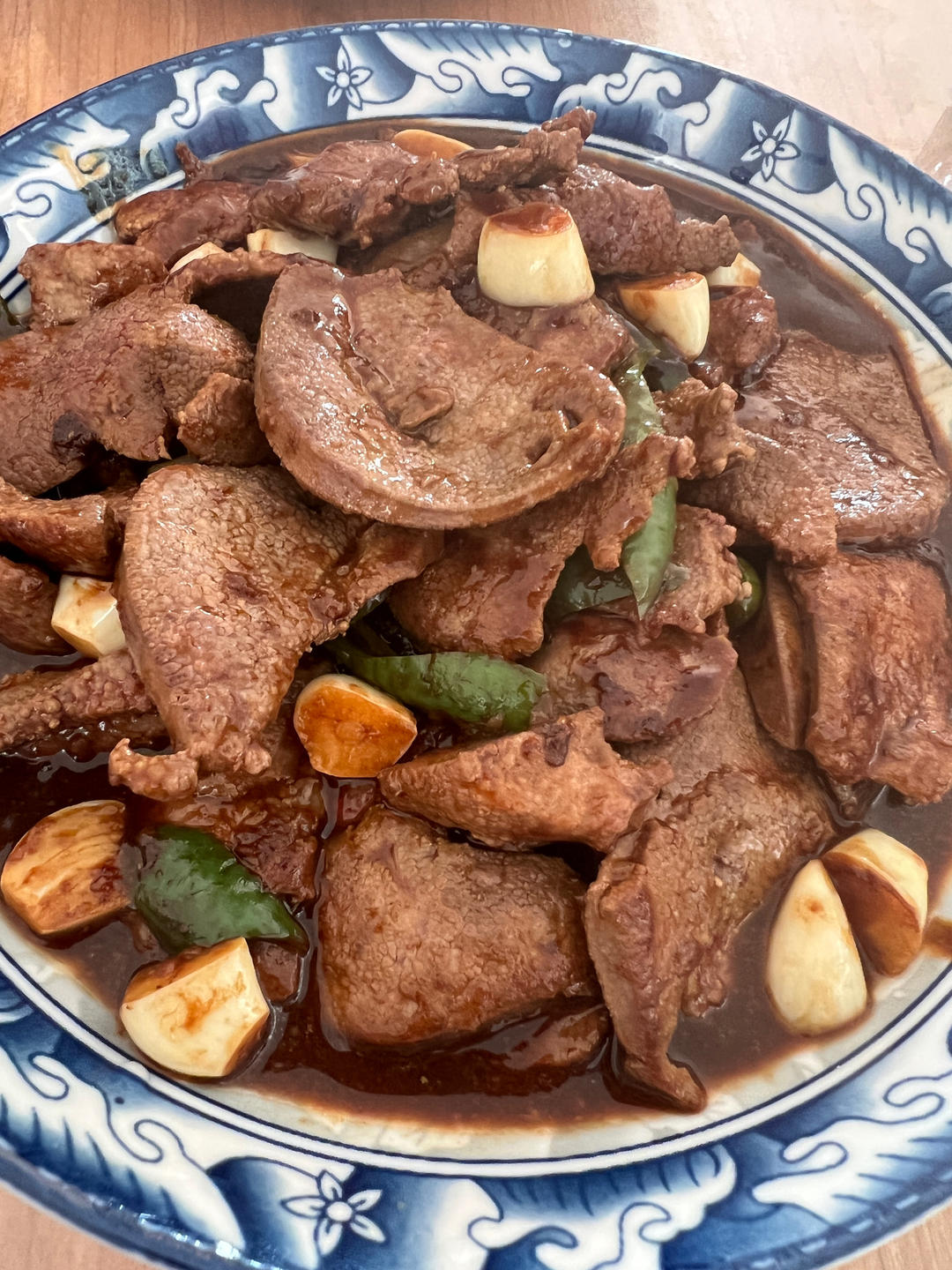 腊八蒜炒肝尖的做法