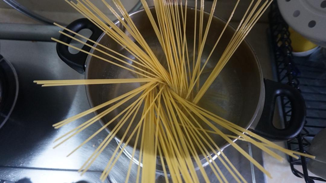 白蘑菇奶油培根意面