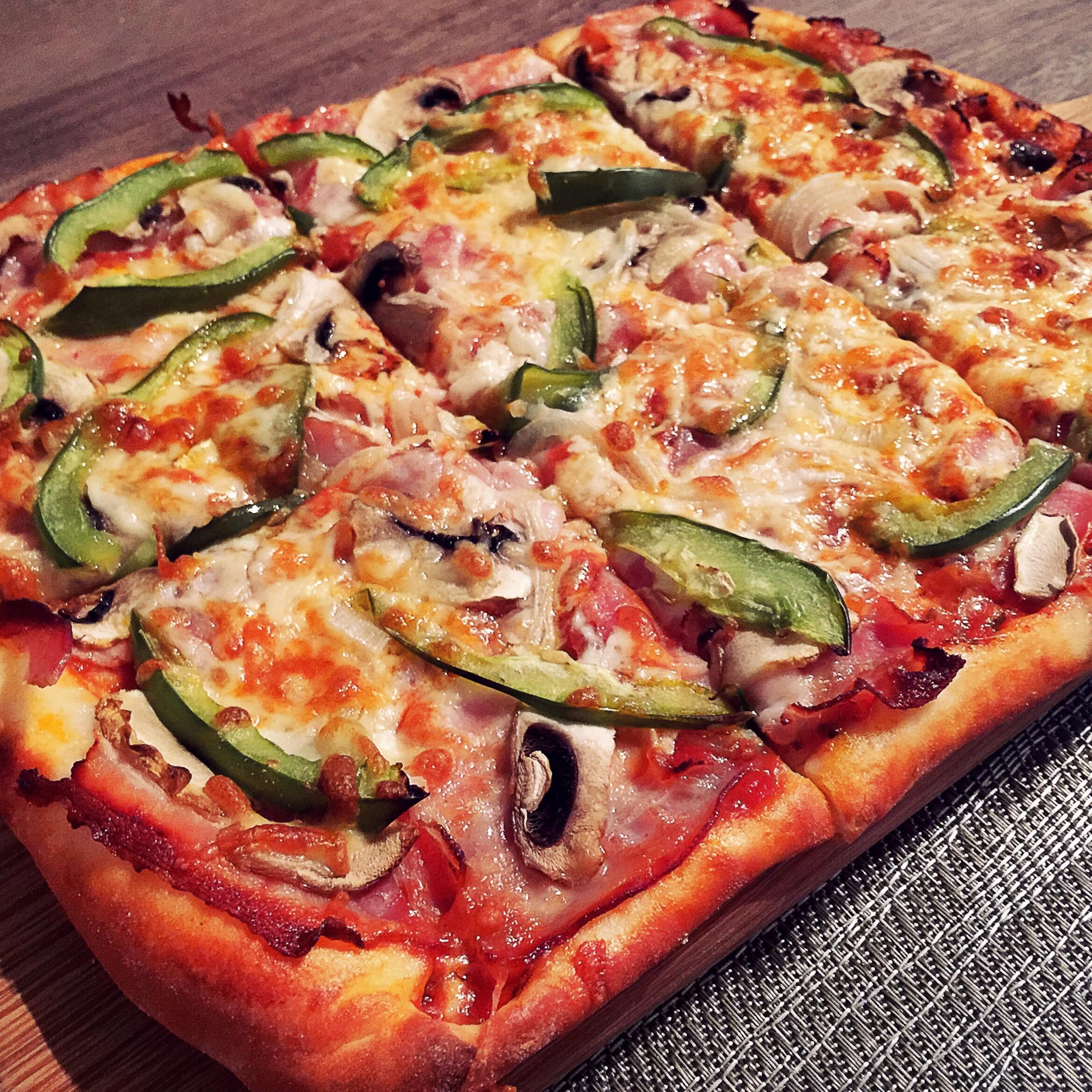 培根蔬菜pizza 面包机版