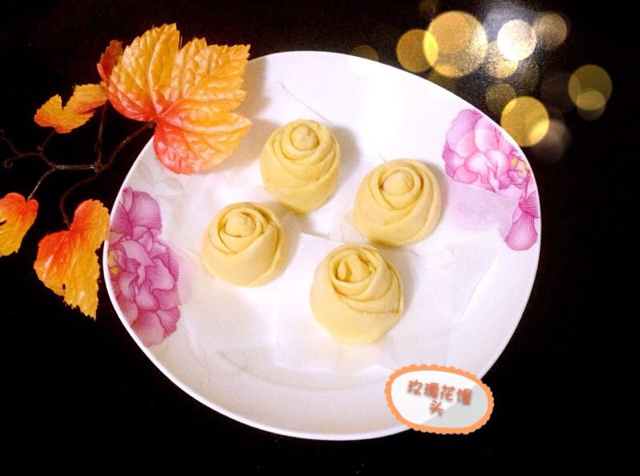 玫瑰花馒头