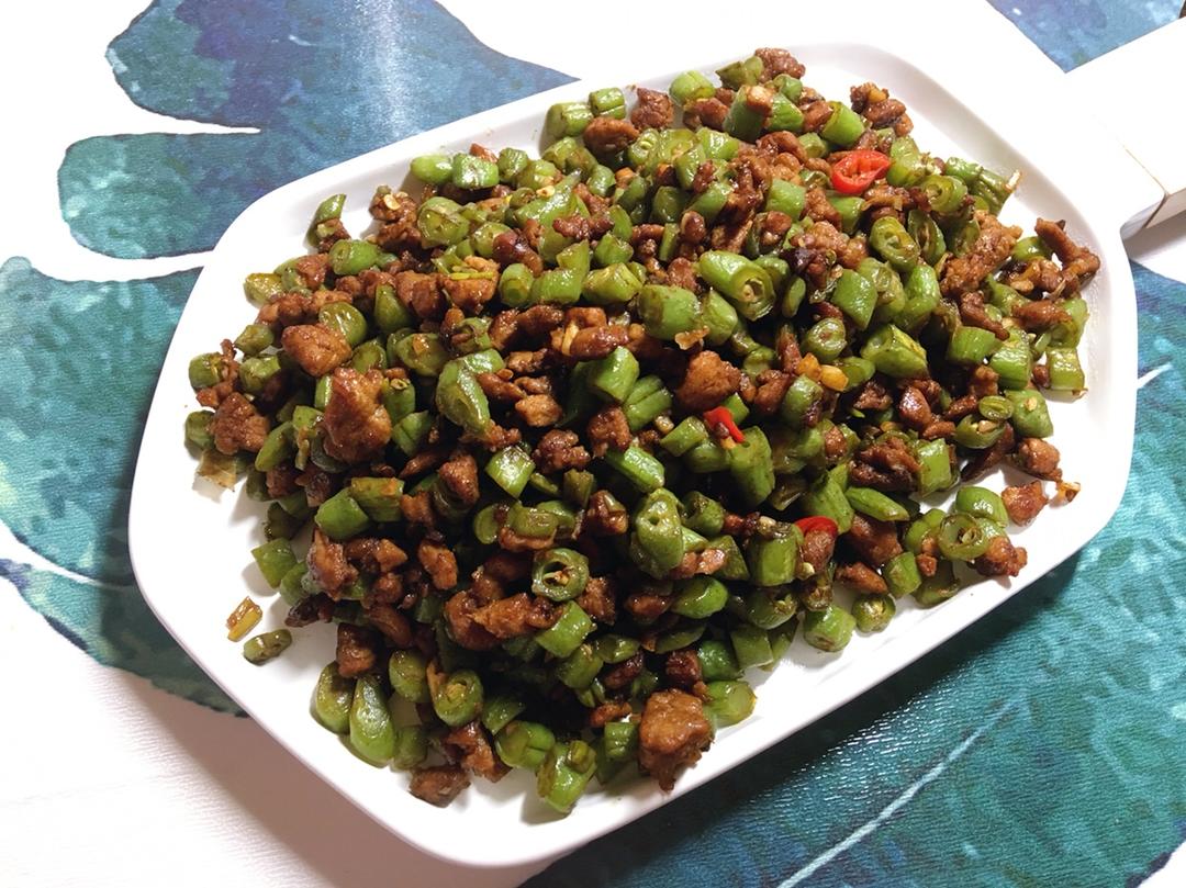 肉沫豆角下饭菜