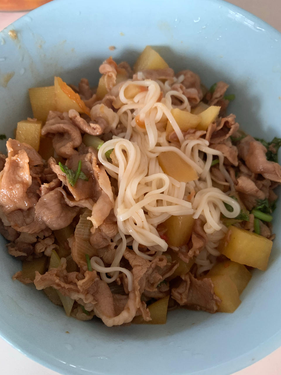 羊肉土豆打卤面
