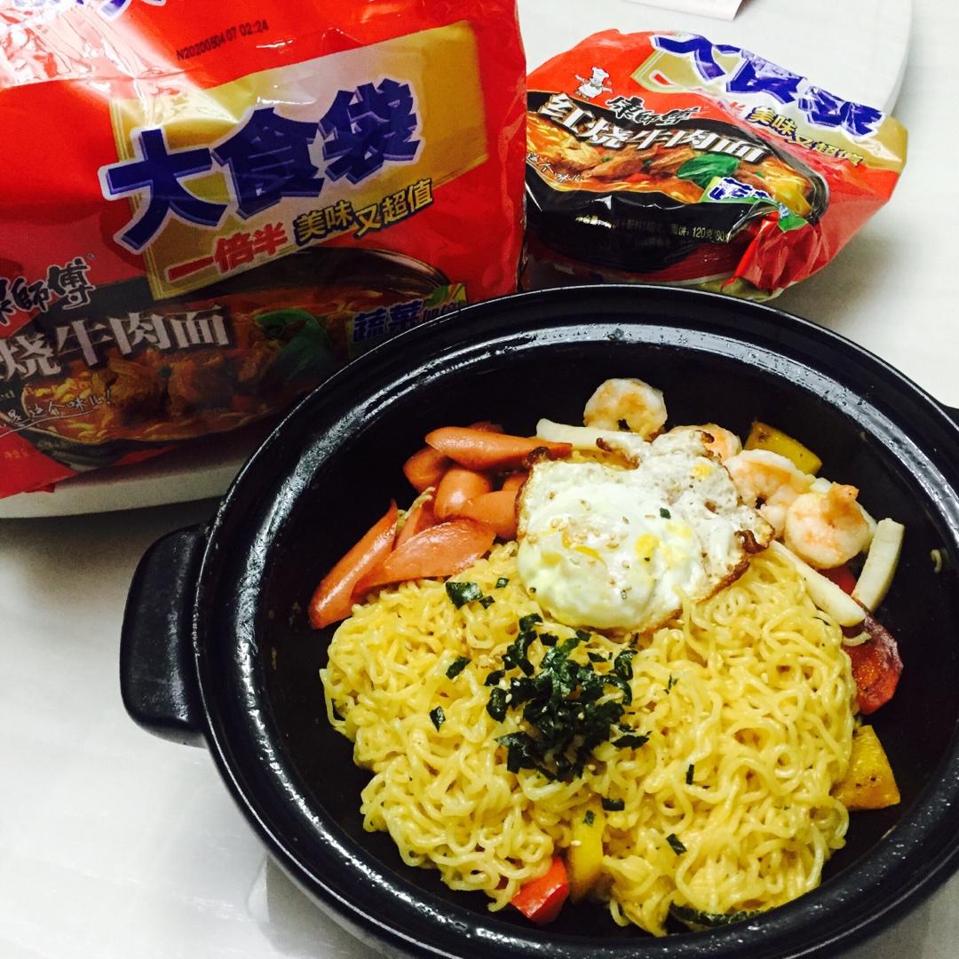 巨好吃的炒方便面