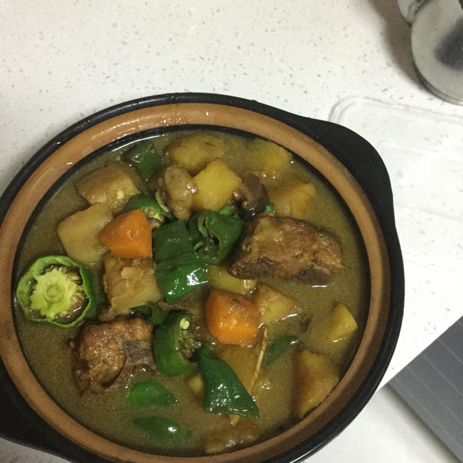 土豆炖排骨