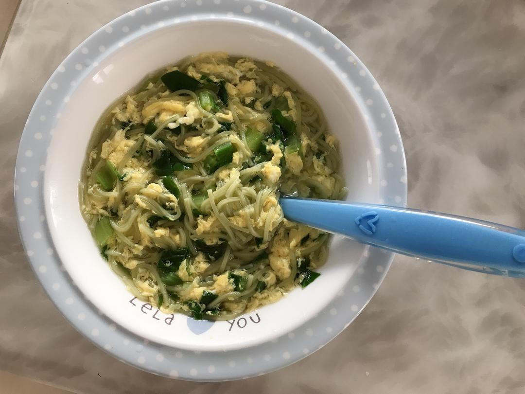 小白菜鸡蛋面的做法