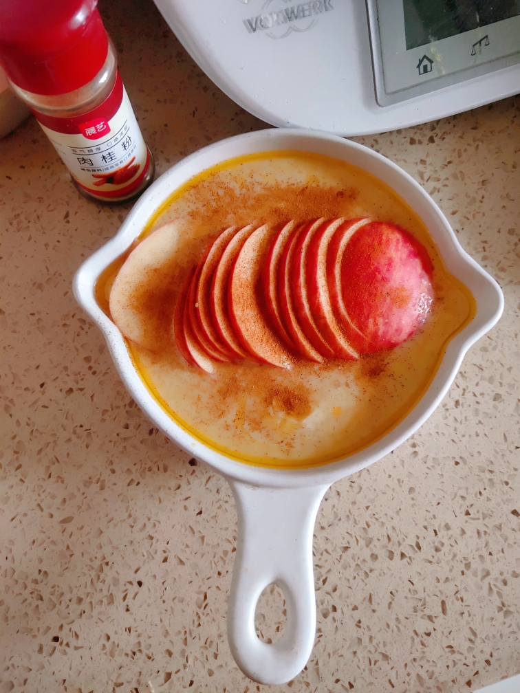 【减脂餐】低卡肉桂苹果荷兰松饼的做法 步骤5