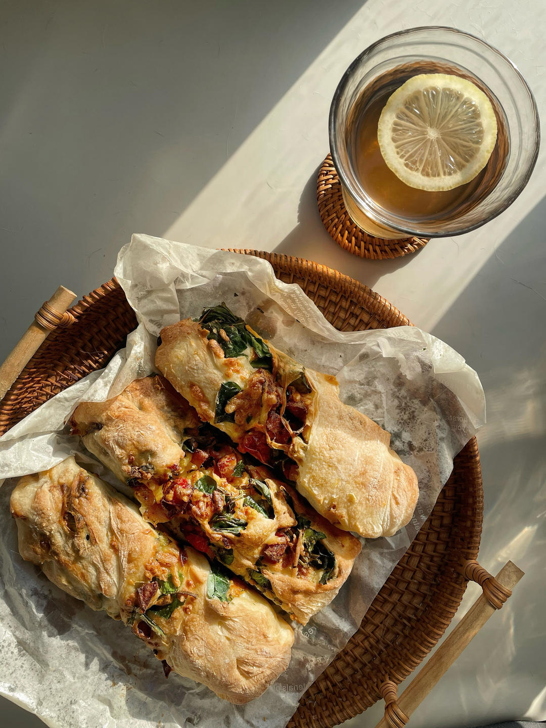 免揉面的全麦恰巴塔扭扭棒