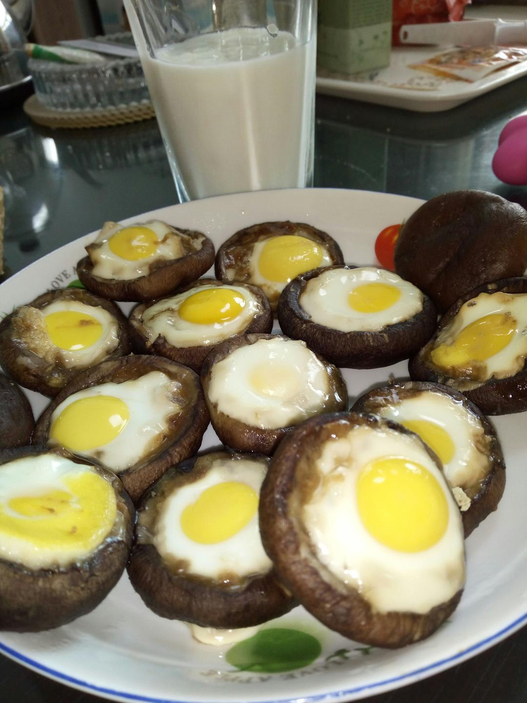 鹌鹑蛋烤香菇的做法