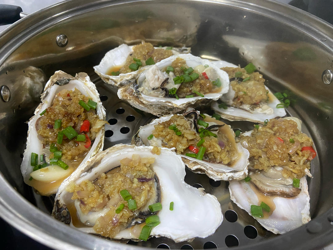 超简单～蒸蒜蓉生蚝