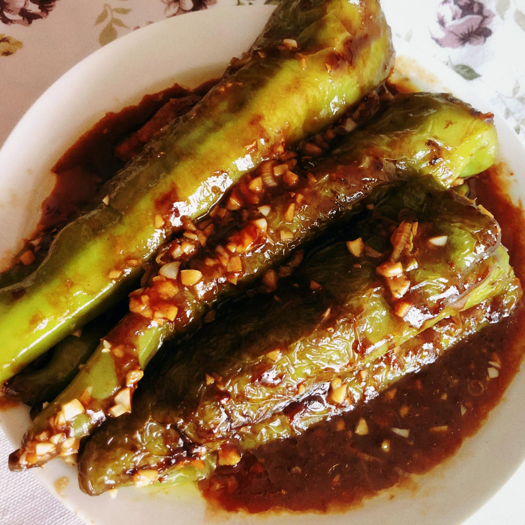 肉酿虎皮青椒