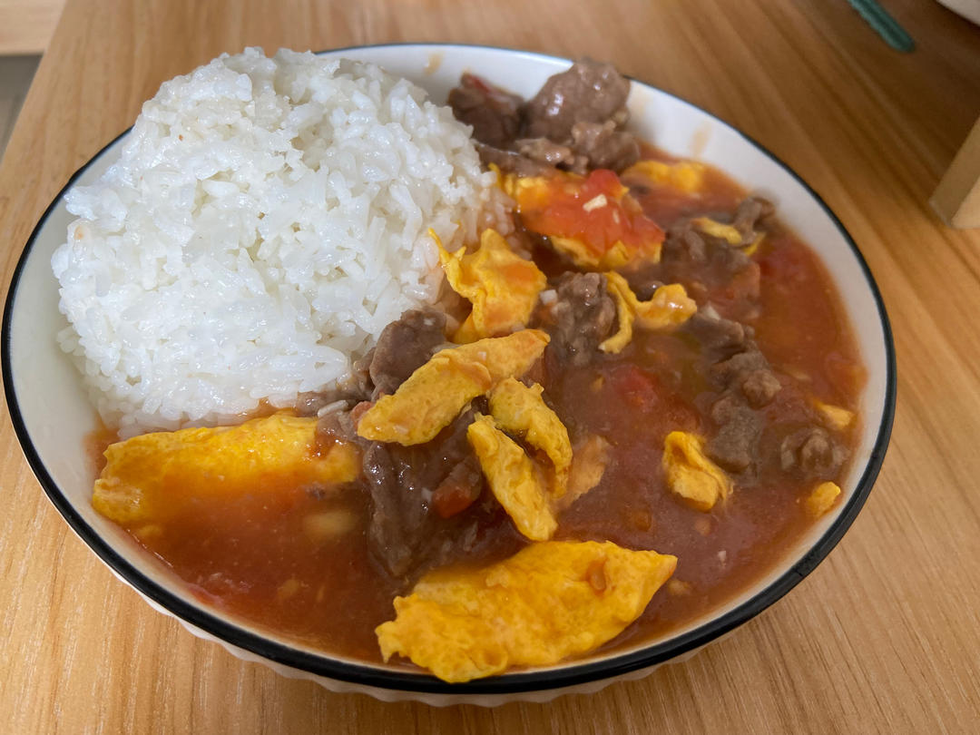 酸甜浓郁～超开胃🔥番茄滑蛋牛肉饭