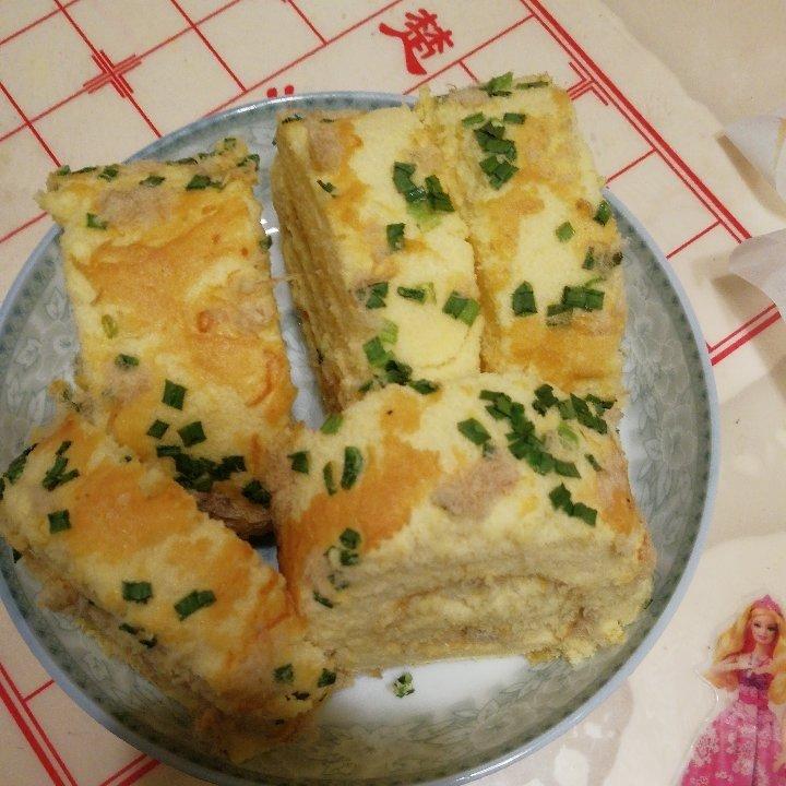 香葱肉松卷 蛋糕卷-无敌美味