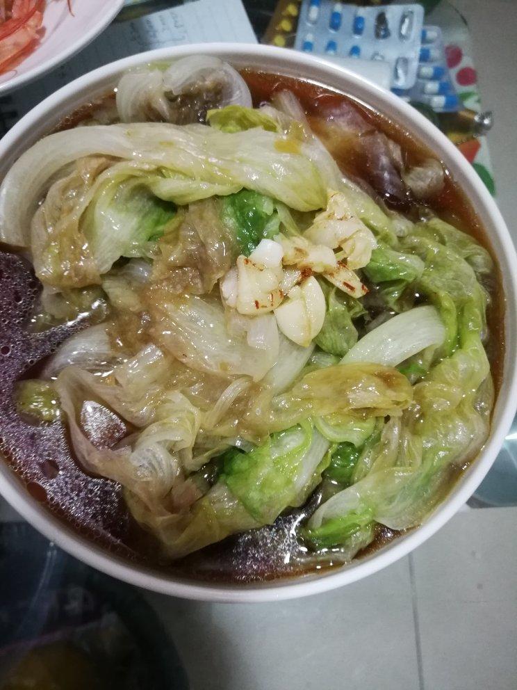 白灼西生菜