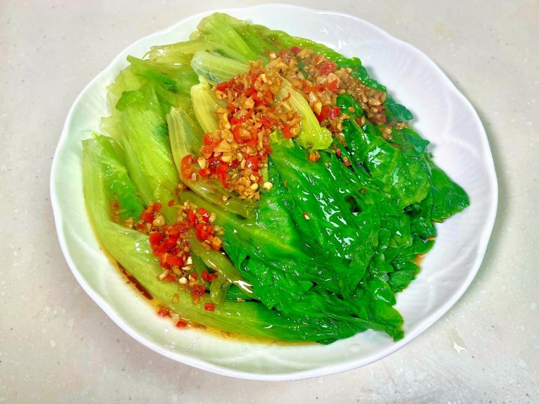 白灼生菜｜轻食素菜