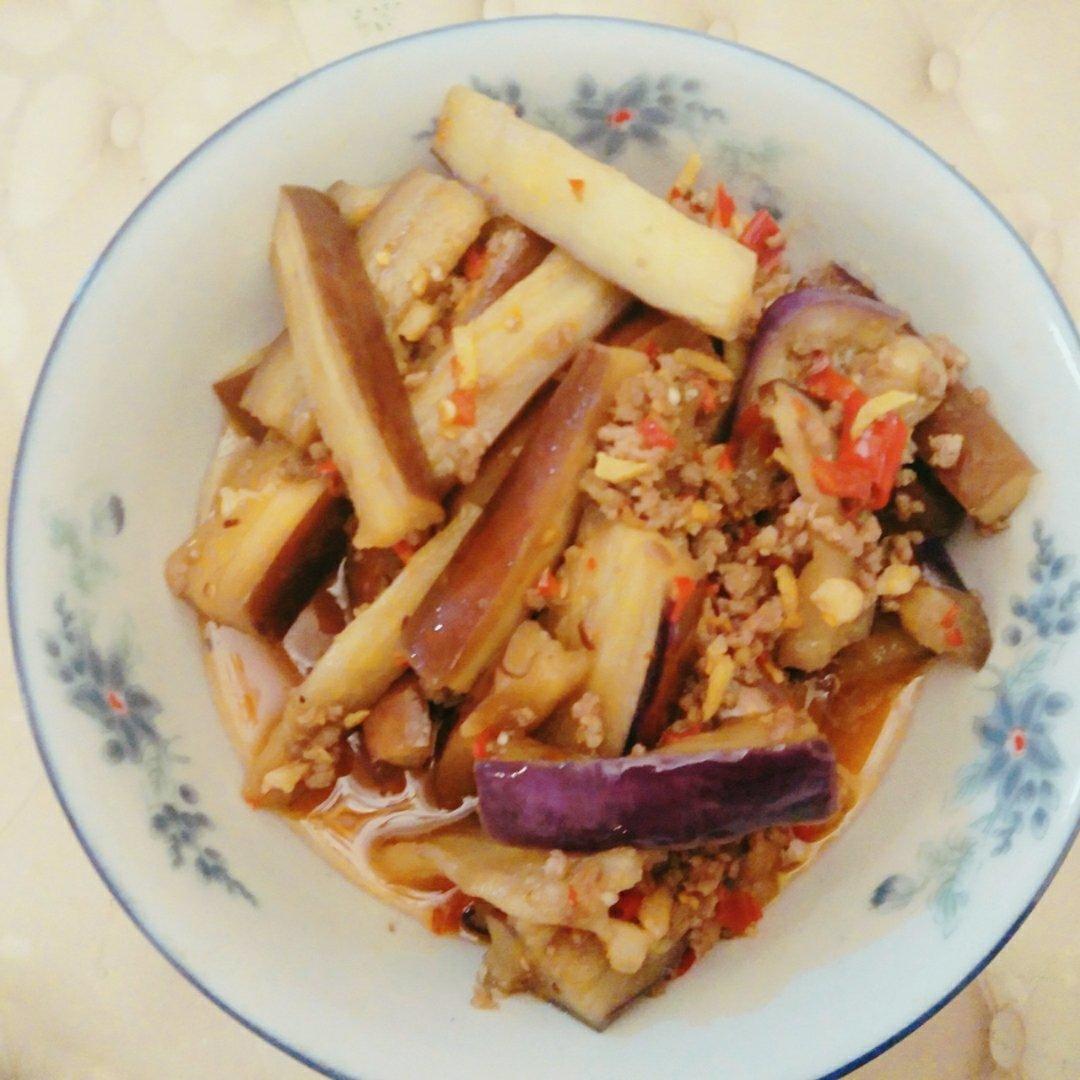 红烧肉沫茄子