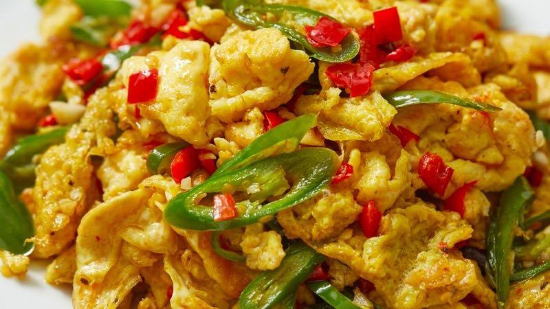 【剁椒炒鸡蛋】炒蛋好吃的关键，原来是调味！