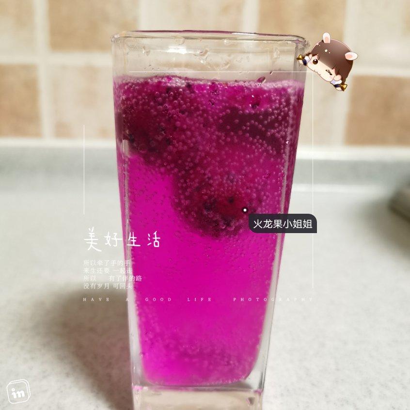 火龙果气泡饮