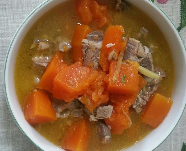 木瓜排骨汤的做法
