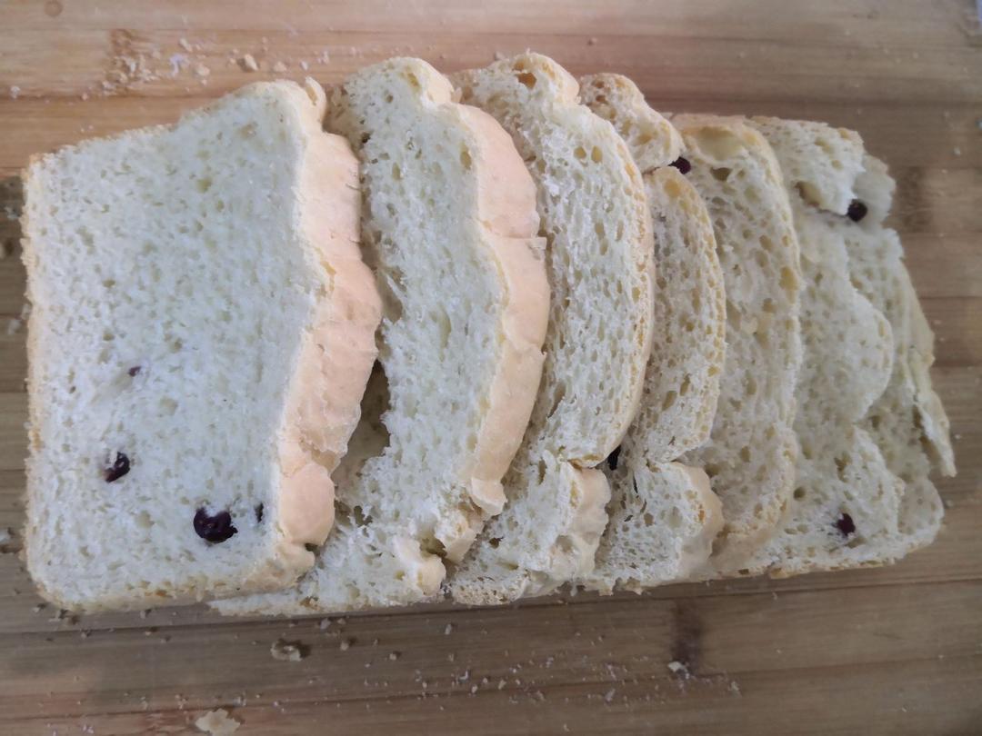 无糖低脂蔓越莓面包（懒人版）