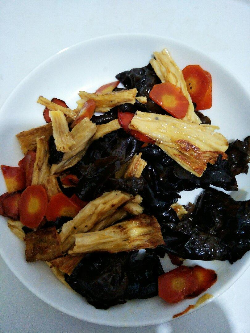 素炒腐竹