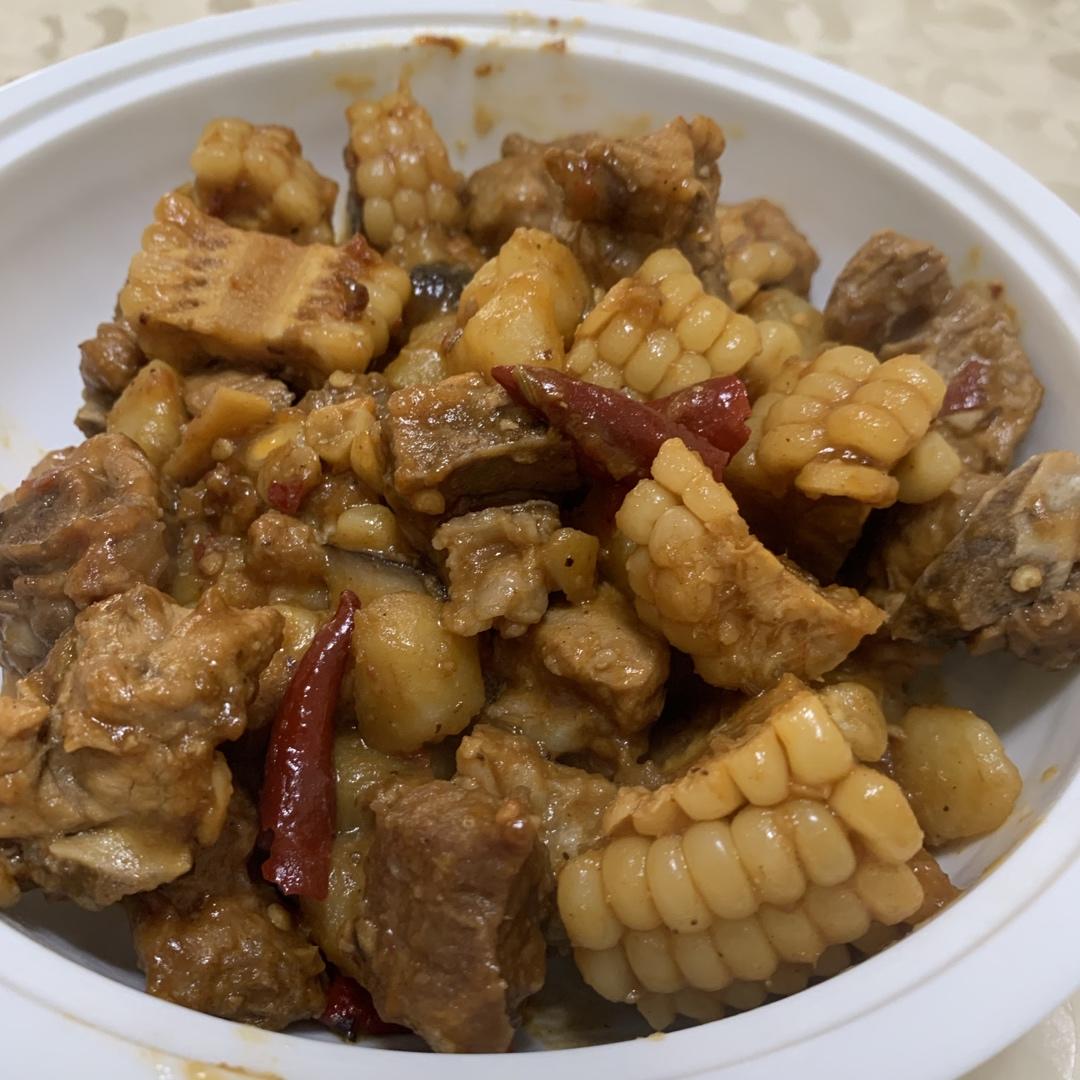 土豆炖排骨
